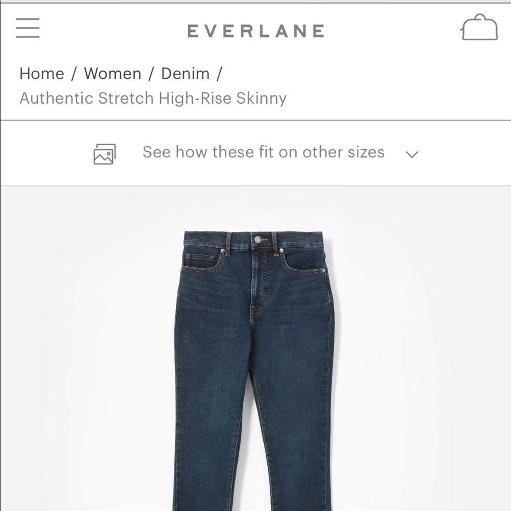 Everlane Authentic Stretch High-Rise Skinny Jeans